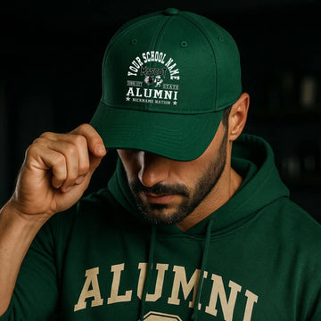 Personalize School Name Logo Baseball Cap