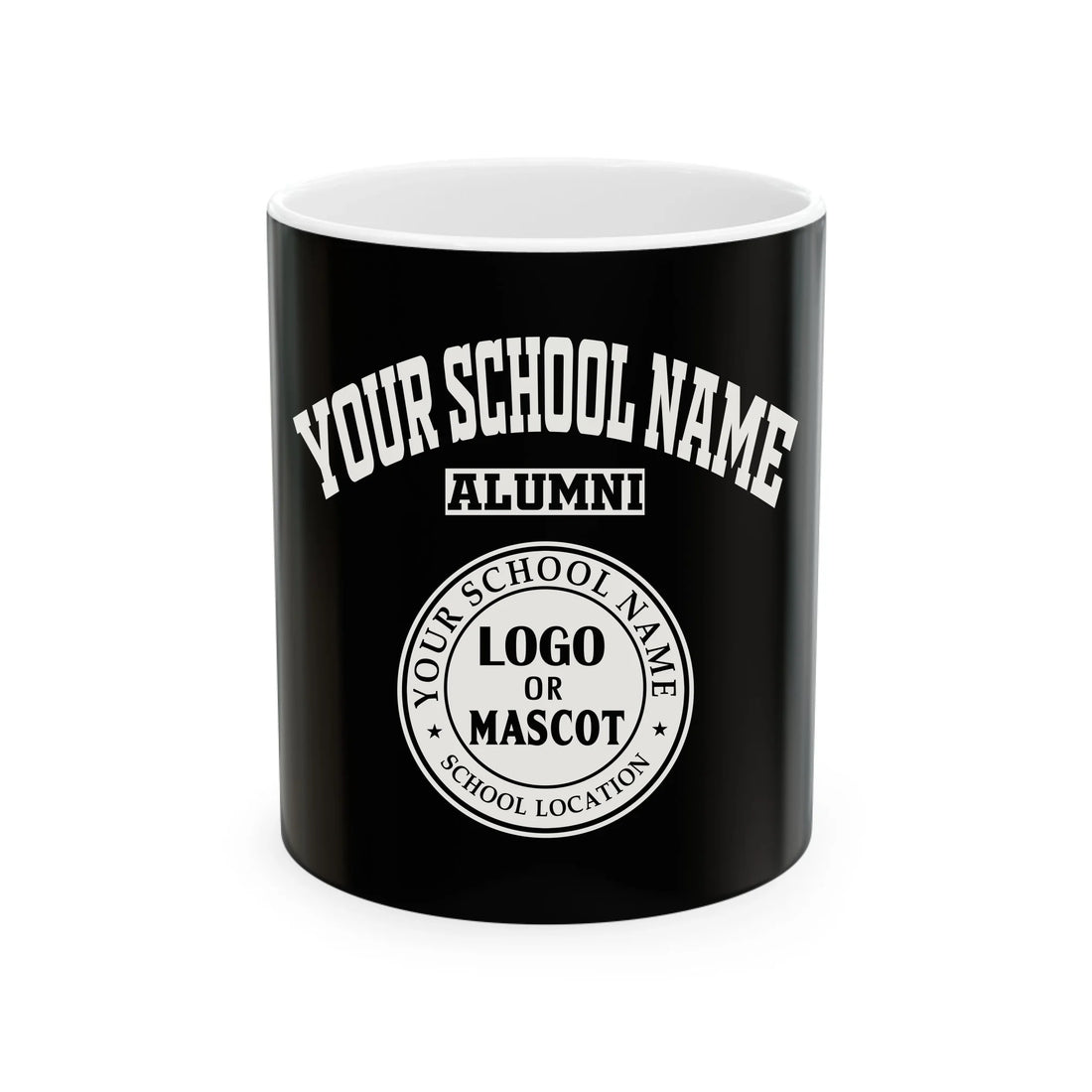 Personalize School Name Logo Ceramic Mug
