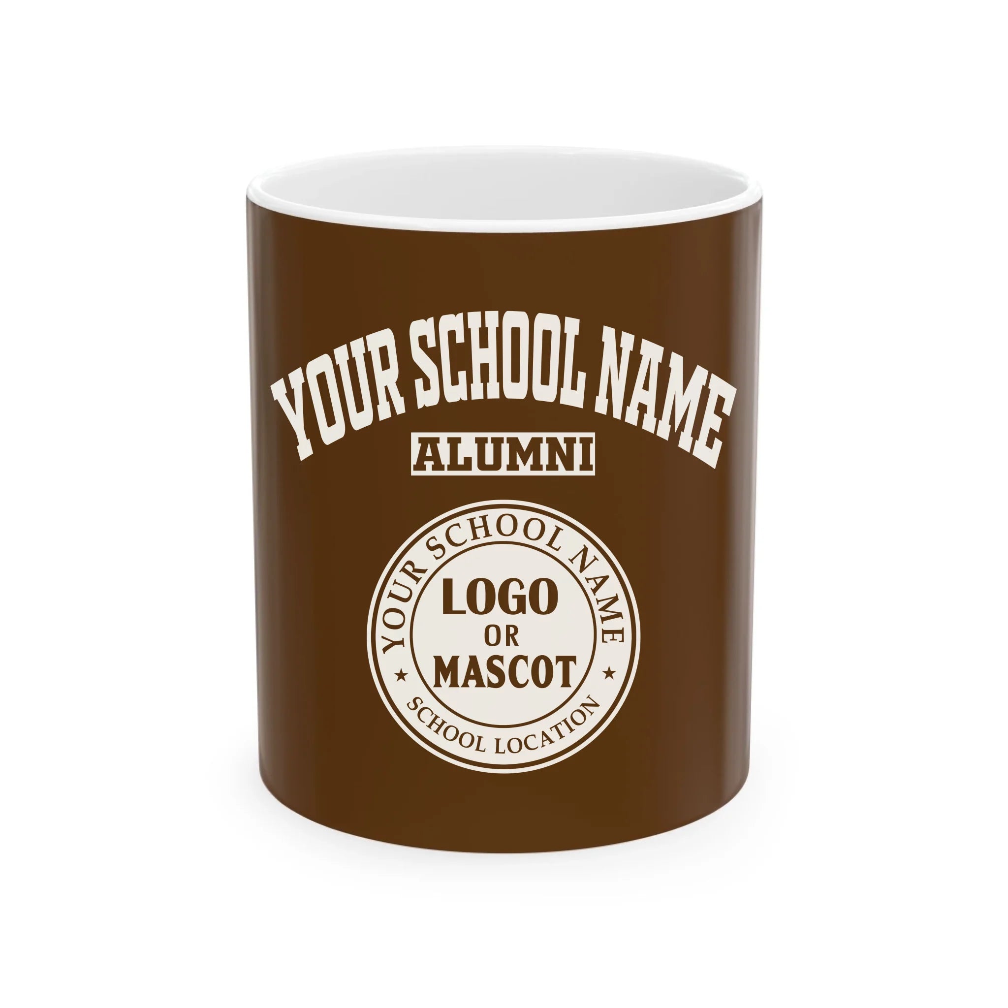 Personalize School Name Logo Ceramic Mug