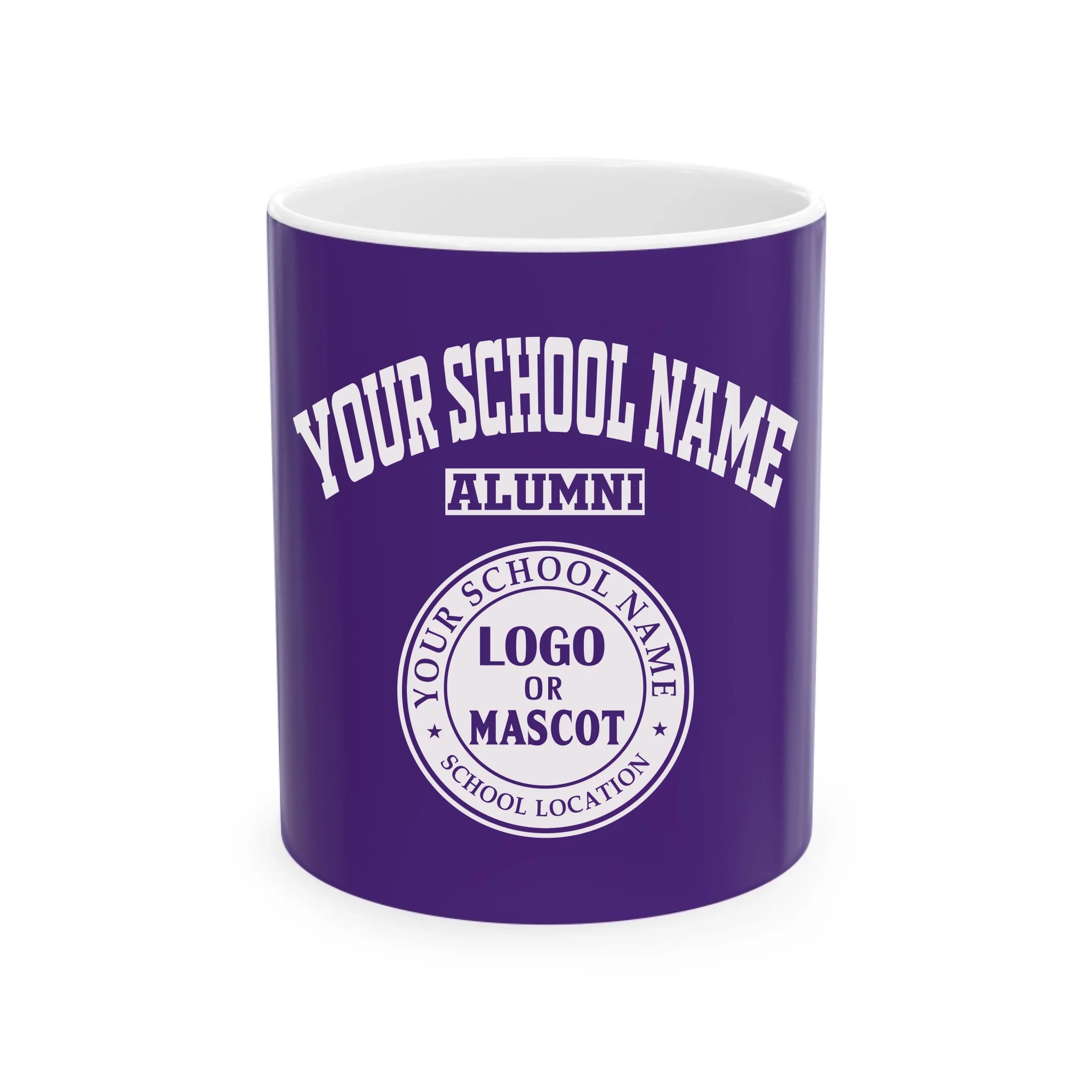 Personalize School Name Logo Ceramic Mug