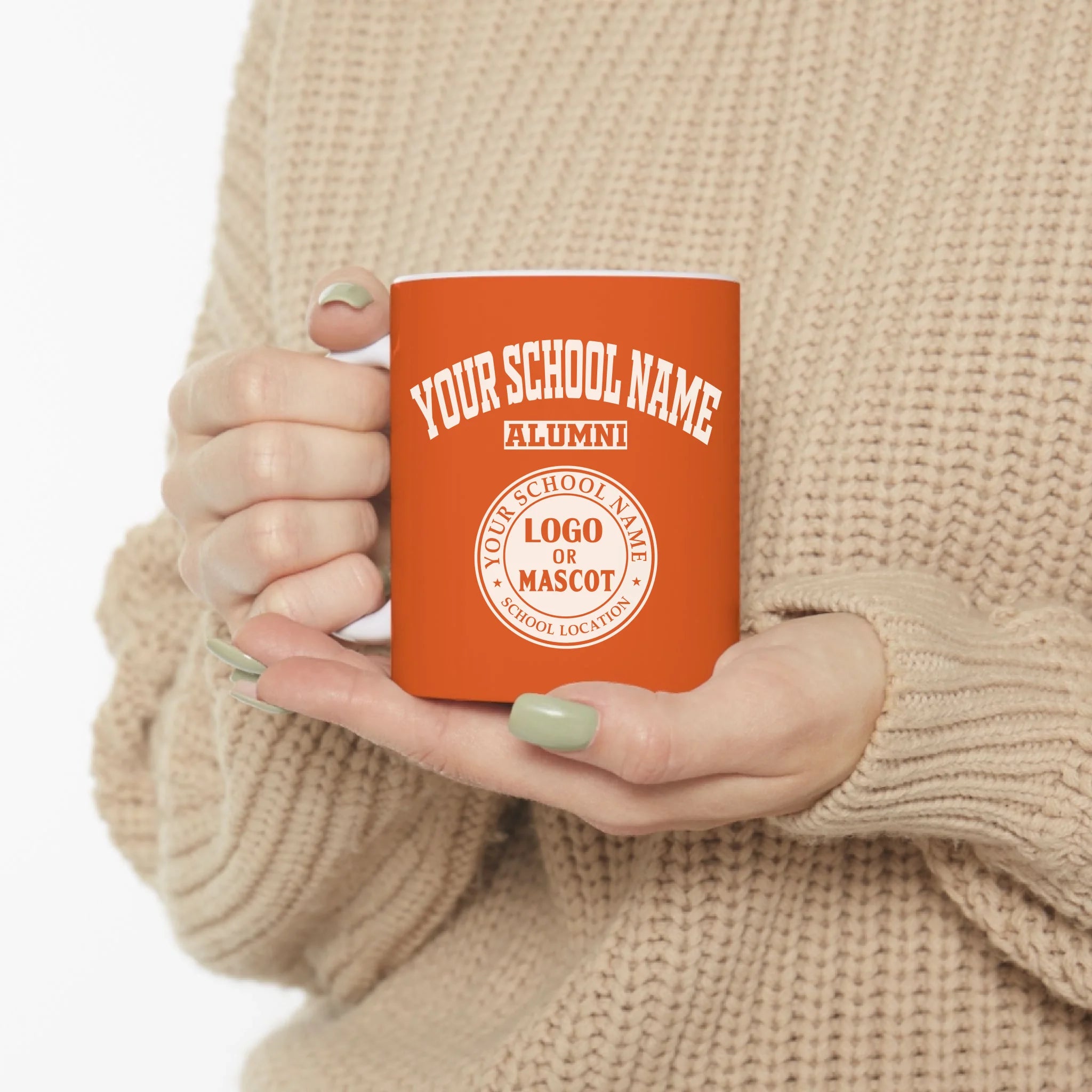 Personalize School Name Logo Ceramic Mug