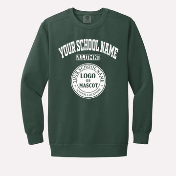 custom-mens-zip-pullover-dark-green