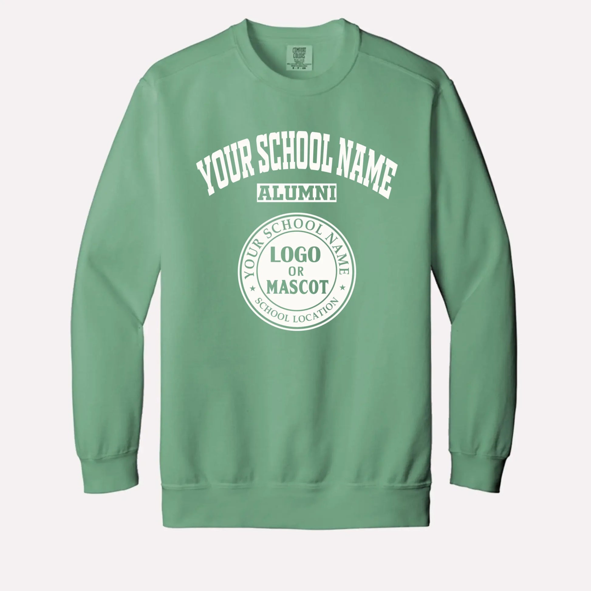 custom-mens-zip-pullover-dark-green