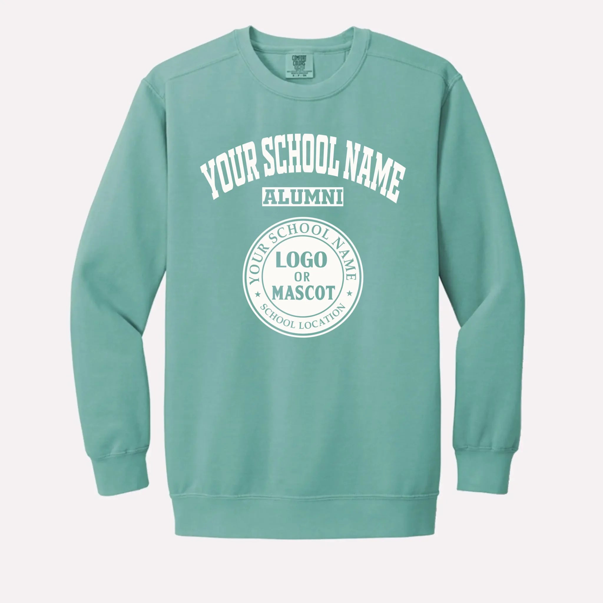 custom-mens-zip-pullover-dark-green