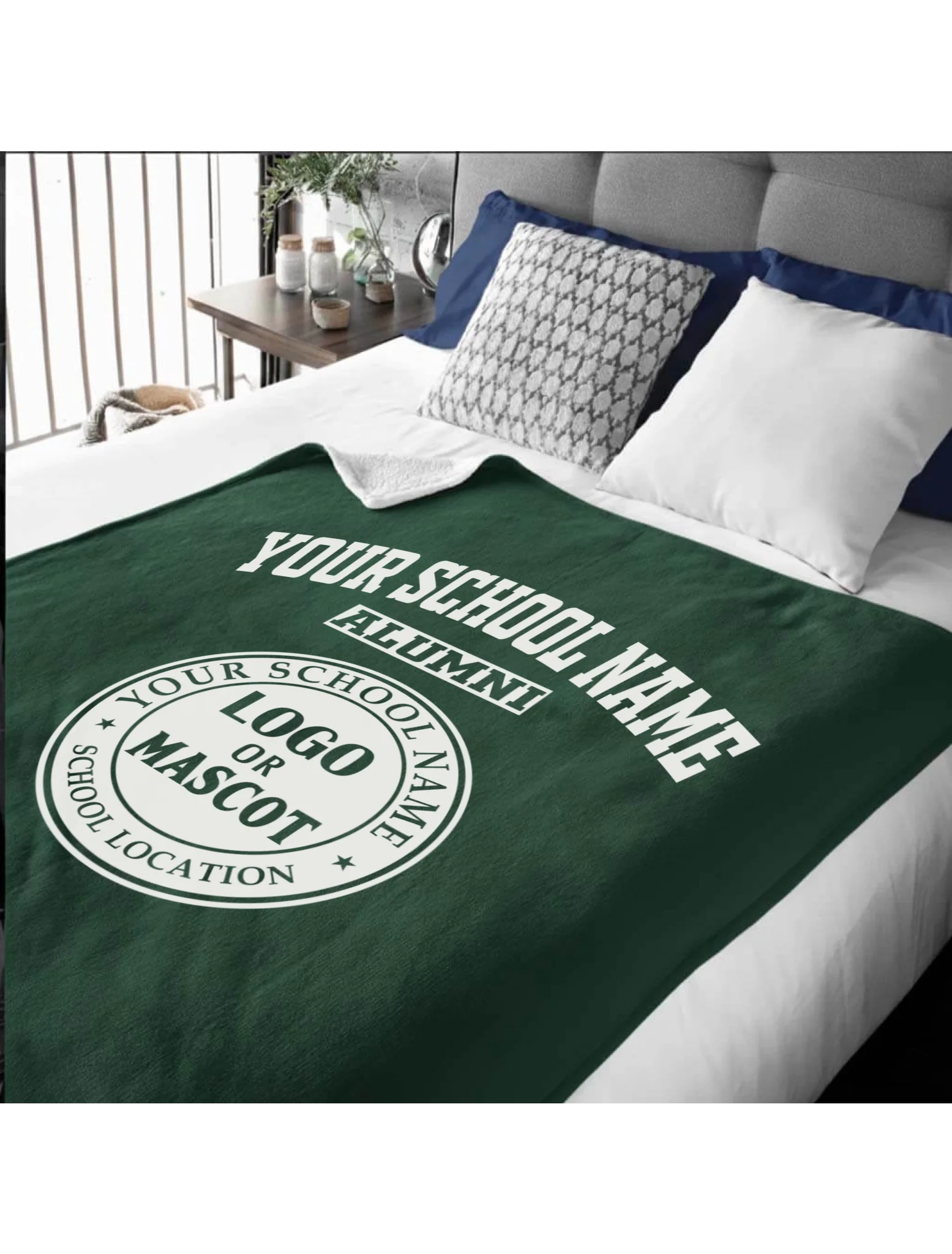 Alumni Sherpa Blanket (60x80) | Personalized College & University Gift