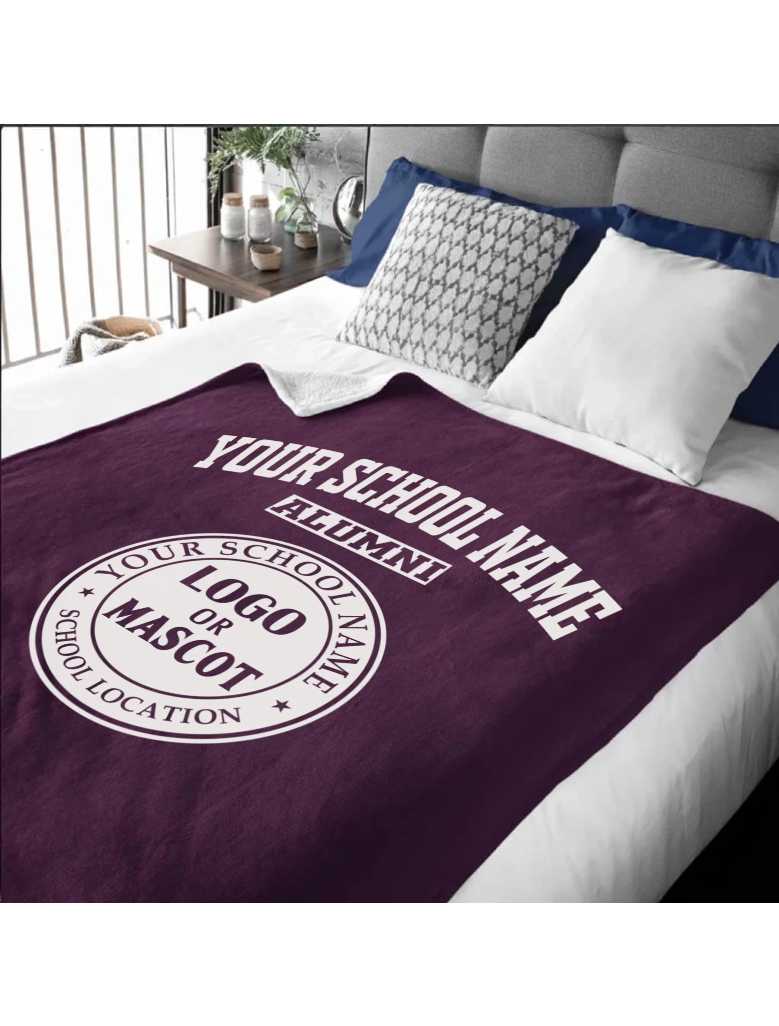 Alumni Sherpa Blanket (60x80) | Personalized College & University Gift