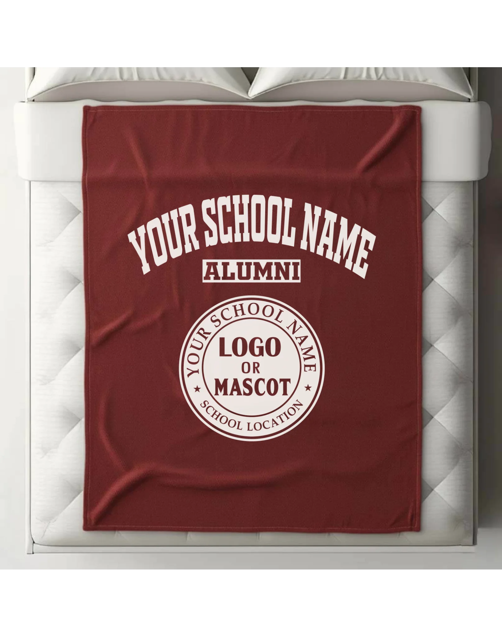 Cozy Alumni Fleece Blanket (60x80) | Personalized College & University Gift