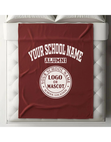 Cozy Alumni Fleece Blanket (60x80) | Personalized College & University Gift