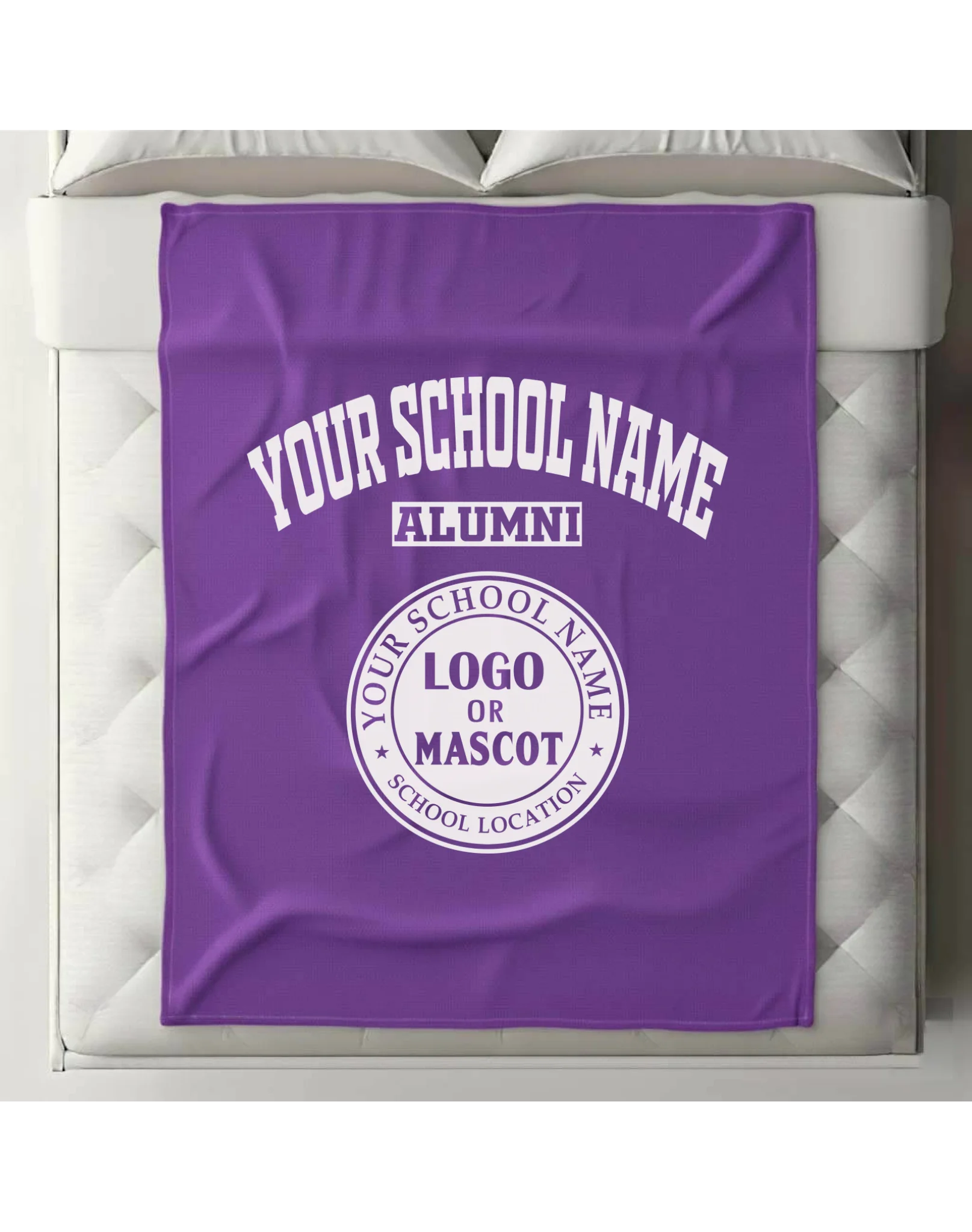 Cozy Alumni Fleece Blanket (60x80) | Personalized College & University Gift