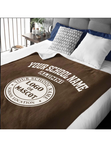 Alumni Sherpa Blanket (60x80) | Personalized College & University Gift