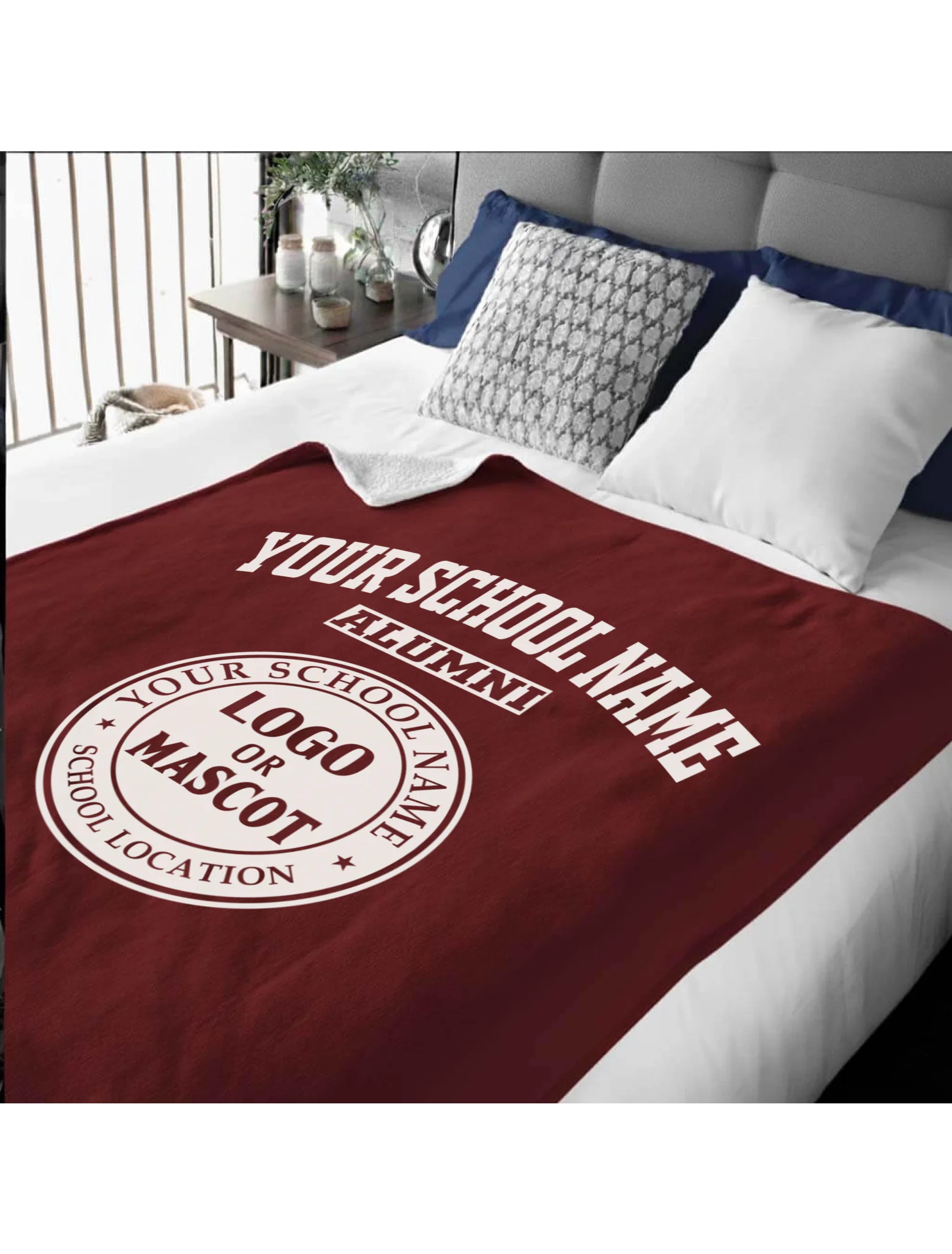 Alumni Sherpa Blanket (60x80) | Personalized College & University Gift