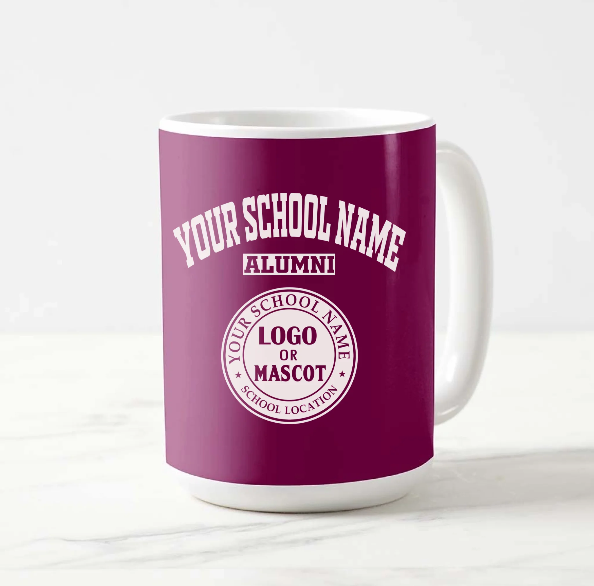 Personalized Alumni Coffee Mug 15oz | Custom College & University Gift