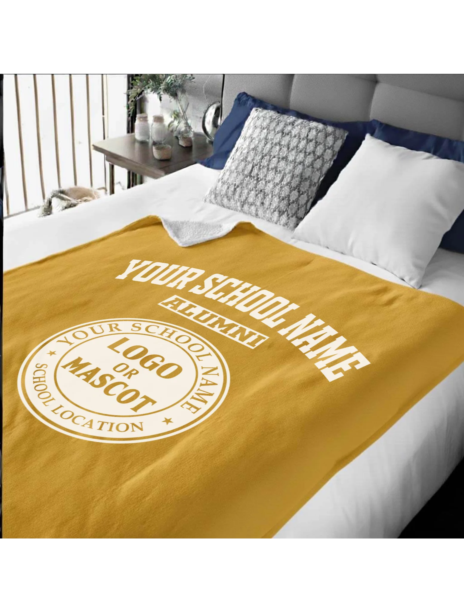 Alumni Sherpa Blanket (60x80) | Personalized College & University Gift