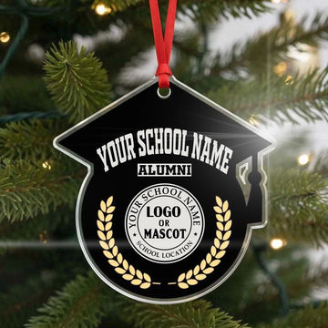 The Emblem Ornament | Personalized Graduation Cap Acrylic (2-Side)