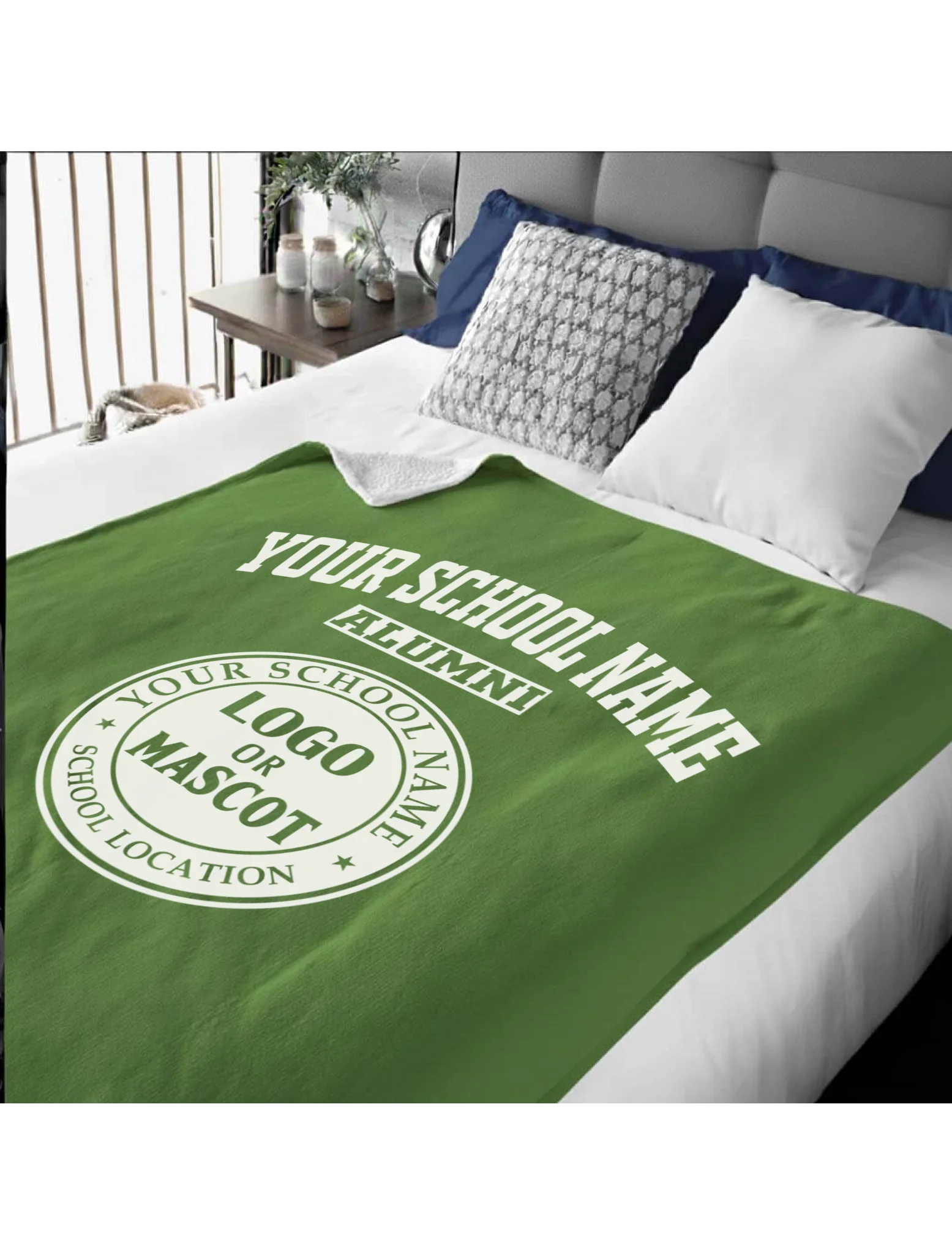 Alumni Sherpa Blanket (60x80) | Personalized College & University Gift