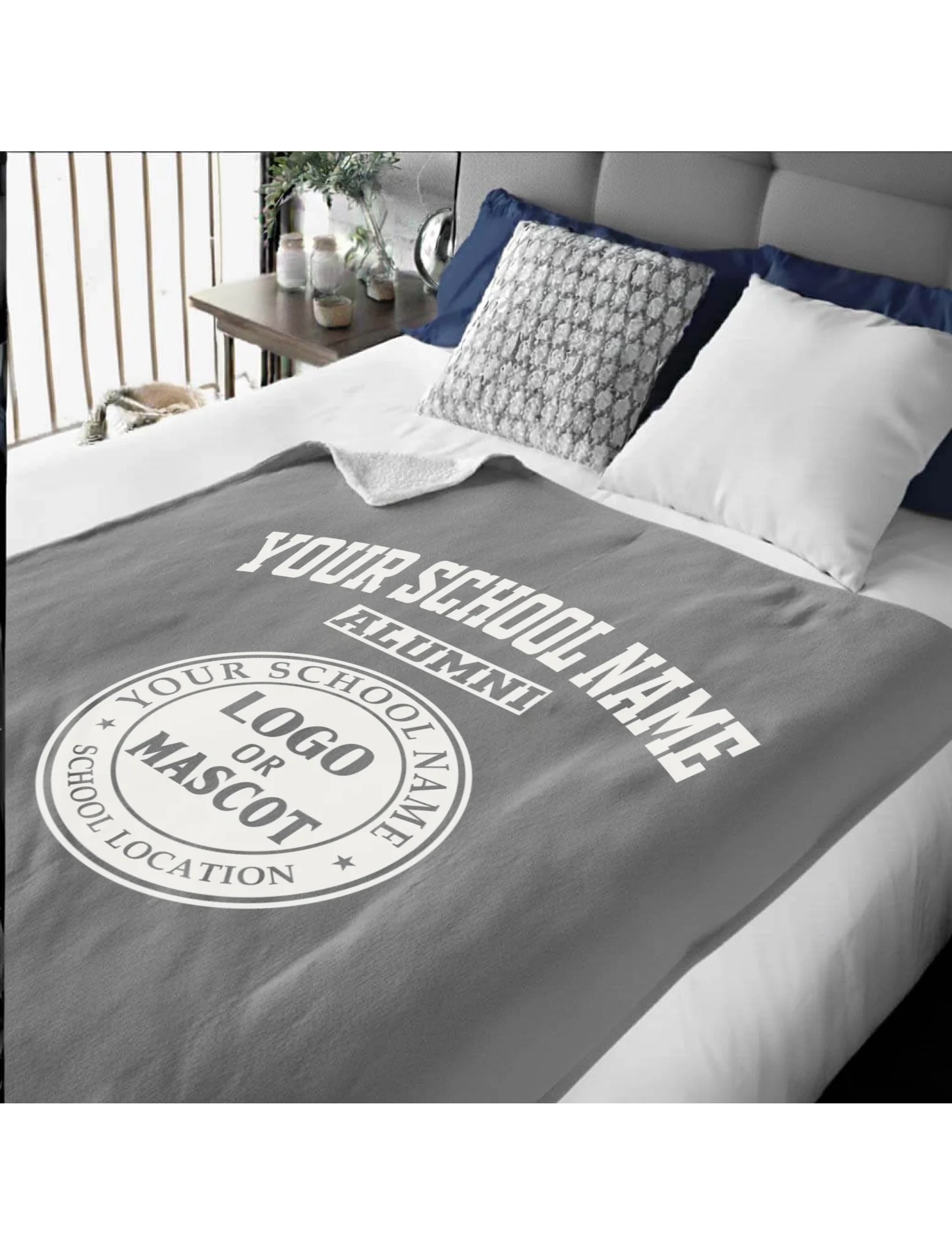 Alumni Sherpa Blanket (60x80) | Personalized College & University Gift