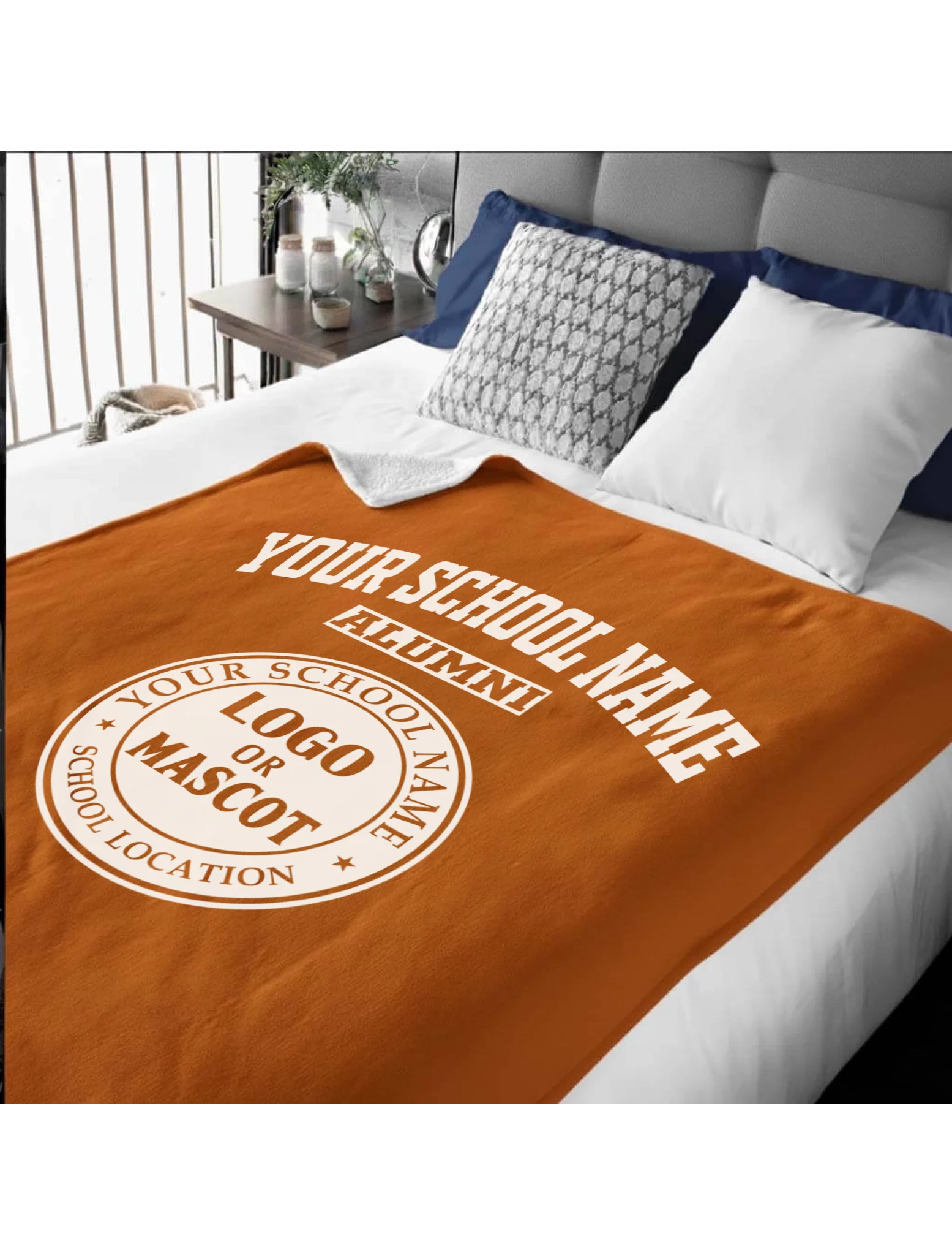 Alumni Sherpa Blanket (60x80) | Personalized College & University Gift