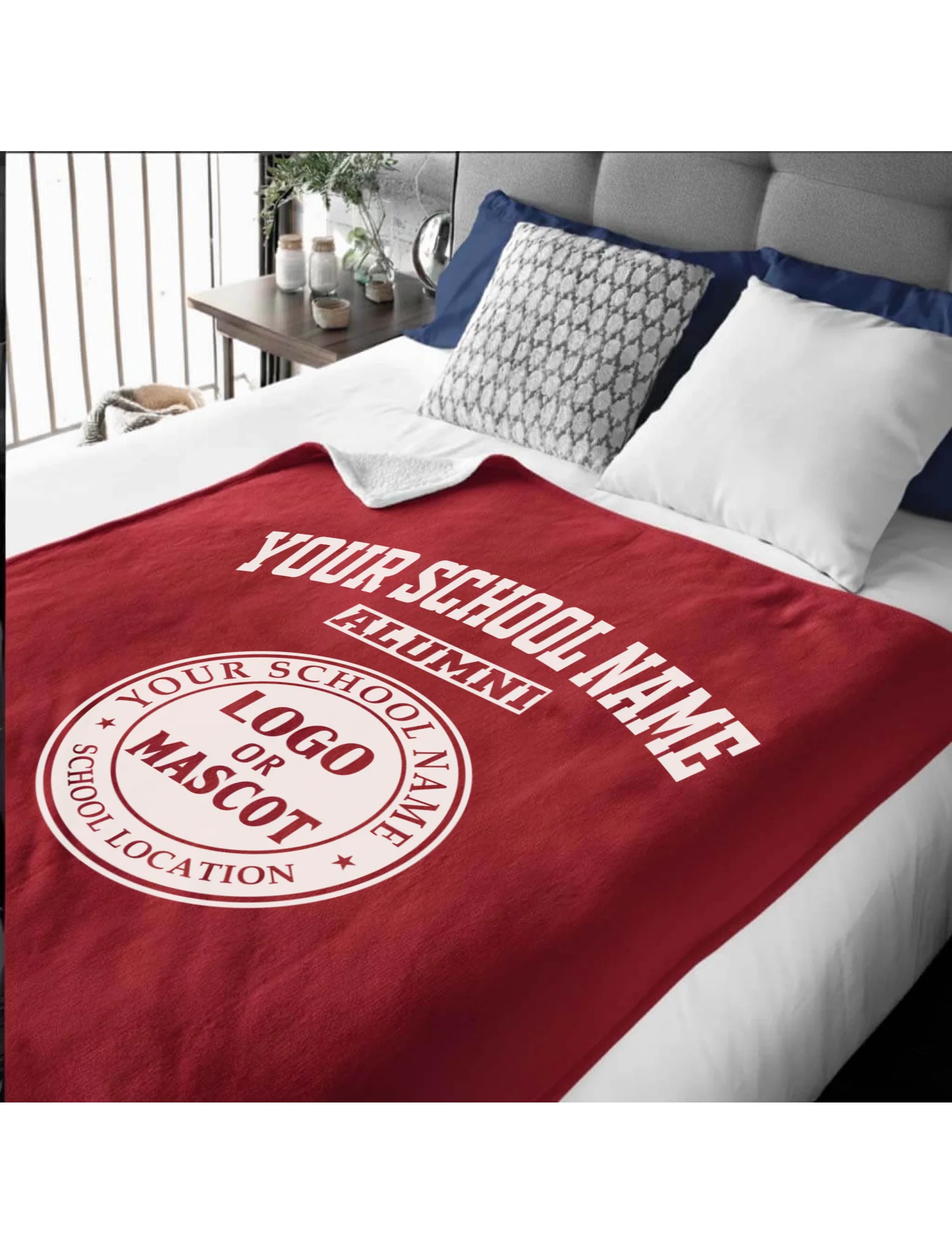 Alumni Sherpa Blanket (60x80) | Personalized College & University Gift