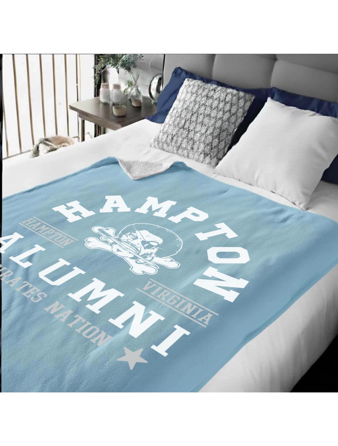 Hampton Institute-Pirates Nation Sherpa Blanket