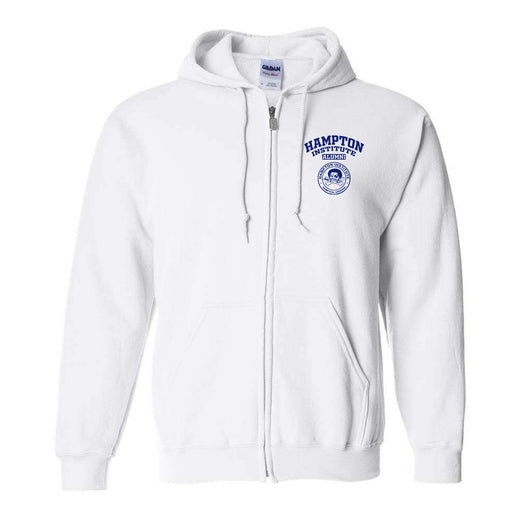 Hampton Institute Pirates Light VA LG Alumni Zip Hoodie